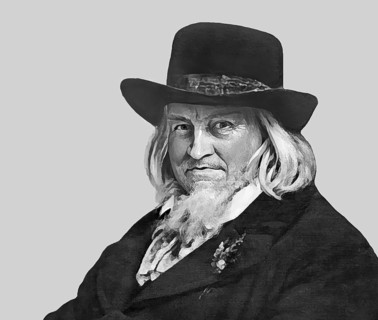 August Heinrich Hoffmann, Hoffmann von Fallersleben, 1798 –1874, German poet, digital edited
