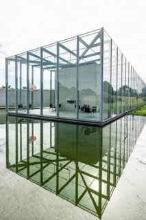 Art Museum and Langen Foundation, architect Tadao Ando, near Neuss, North Rhine-Westphalia, Germany
