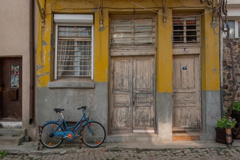 Sozopol, Bulgaria. September 25th 2020 Beautiful traditional houses in the Old harbour town of