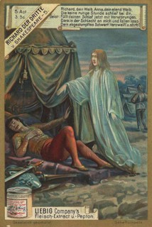 Picture series Richard the Third by Shakespeare, Liebig picture, digitally restored reproduction of