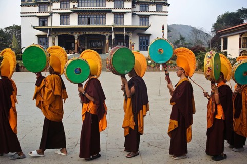 Tibetan buddhist festival in Odisha India . In southern Odisha, a tibetan community is living near