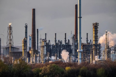 Ruhr Oel GmbH BP Gelsenkirchen, refinery, in Gelsenkirchen-Scholven, production of products from