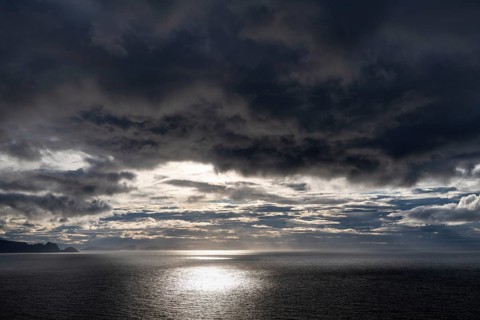 Lighting over the Norwegian European Sea, Söröya, Finnmark, Norway, September 2018