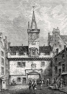 The Netherbow Port seen from The High Street, Edinburgh, Scotland, 19th century