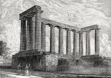 National monument, Calton Hill, Edinburgh, Scotland, 19th century