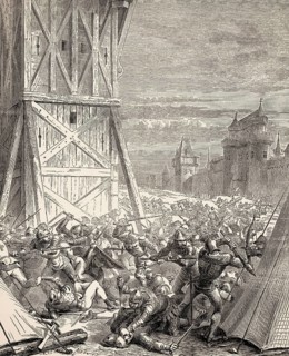 The Battle of Brunkeberg on 10 October 1471, Dano-Swedish War, Stockholm, Sweden