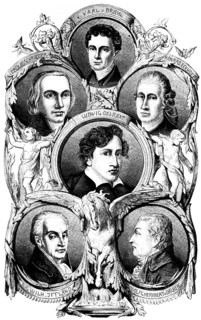 Portraits of great masters of the art of acting, Karl von Brühl, Ferdinand Schroeder, Konrad