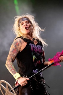 Copenhagen, Denmark - 19.6.2024: Michael Starr, singer of the band Steel Panther at the Copenhell