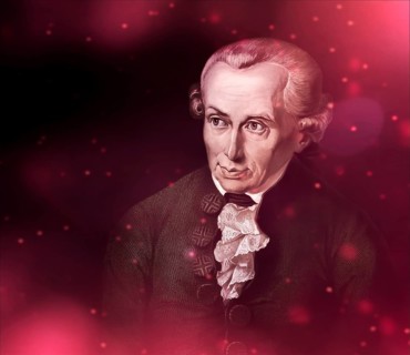 Immanuel Kant, 1724, 1804, German philosopher of the Enlightenment, digital edited according to