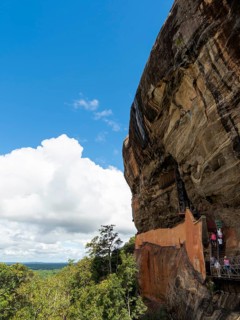Visitors at Sigiriya Rock, Sri Lanka
