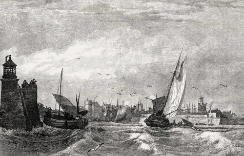 Leith Harbour, Edinburgh, Scotland, 19th century