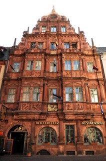 Haus zum Ritter, Renaissance building built in 1592 since 1705 inn, Hauptstr. 178, Heidelberg,