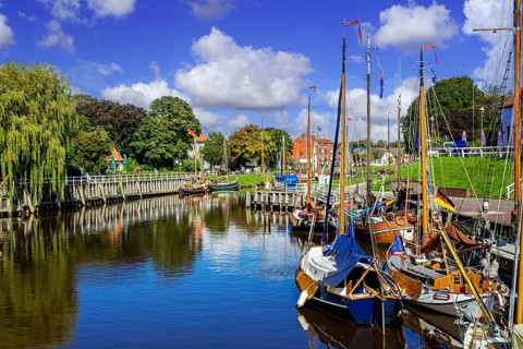 Federal Republic of Germany, Lower Saxony, Carolinensiel, East Frisia, port and town, museum