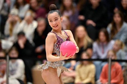 Olivia Misterek GER with handheld ball rhythmic gymnastics, RSG Turnen Schmiden International 2026,