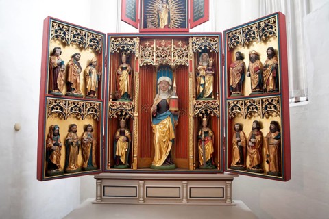 St Getrud's Altar, around 1500, Church of St Cosmae, Stade, Lower Saxony, Germany