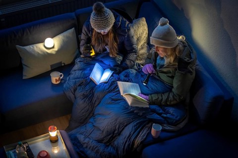 Symbolic picture blackout, extensive, prolonged power failure, in private surroundings, without