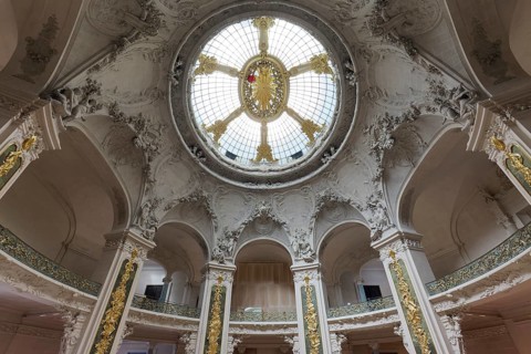Palais d'Antin, Rotonde d'Antin, Beaux Arts style hall with glass dome, Grand Palais, Paris, France