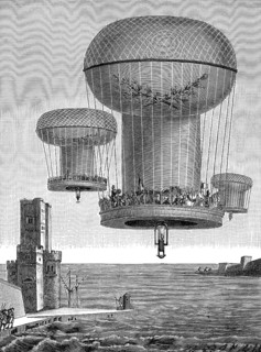 Napoleon's planned invasion of the United Kingdom, Cartoon on the invasion, showing a fleet of