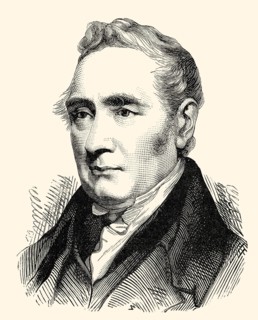 George Stephenson, 1781-1848, an English engineer and founder of the railroad industry