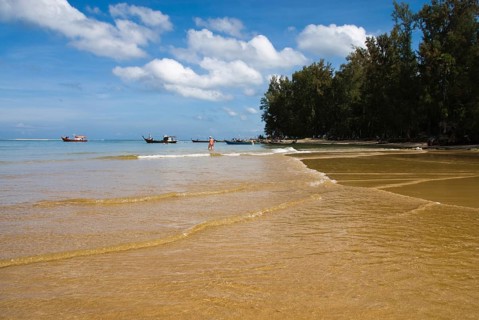 Mai Khao Beach in the north of the Thai holiday island Phuket, Thailand, Siam, Asia, Southeast