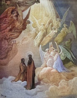 Illustration for Paradiso, the Divine Comedy by Dante Alighieri Canto XX lines 10 to 12 by Gustave