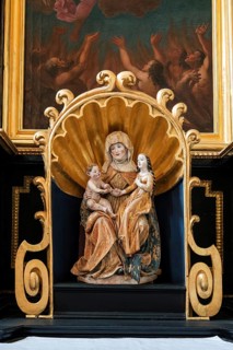 Altarpiece of the Anna Chapel of the former Benedictine monastery St. Mang, Füssen, Allgäu, Allgäu,