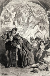 The vision of faust, first part of the tragic play Faust by Johann Wolfgang von Goethe