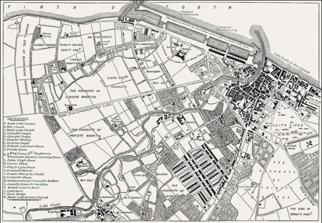 Plan of Leith, 1804, Edinburgh, Scotland, United Kingdom
