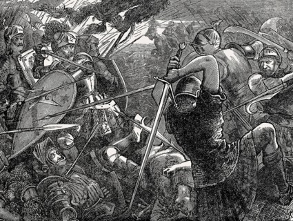 Battle of Flodden on 9th September 1513, Anglo-Scottish Wars, From British Battles on Land and Sea,