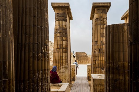 Step Pyramid, Pyramid of Djoser, Saqqara, UNESCO World Heritage Site, Memphis, Cairo, Egypt