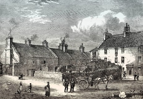 The village of Broughton in 1852, Edinburgh, Scotland, United Kingdom