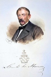 Ludwig Count Marasse, landowner in Galicia, Historical, digitally restored reproduction from a 19th