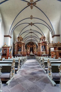 Baroque parish church of St Stephen and St Vitus, former abbey and Corvey Castle, the Carolingian