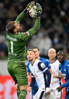 Goalkeeper Oliver Baumann TSG 1899 Hoffenheim (01) Penalty area scene, Goal area scene Europa