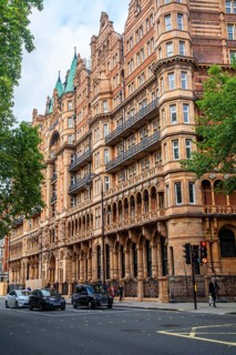 The facade on Hotel Principal on Russell Square, Bloomsbury, Camden, West End, London, England, UK,