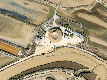 The Natural Resources Center of the Salinas de Chiclana saltworks near Chiclana de la Frontera.