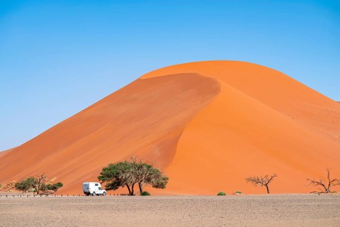 Dune 45, dune, sand dune, Sossusvlei, Namib Desert, Namib-Naukluft National Park, Namibia