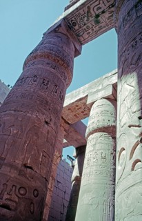 Columns, Great Hall of Columns, Hypostyle, Great Temple of Amun, Temple of Amun Re, Imperial