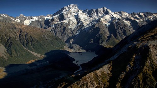 New Zealand, South Island, Mt. Cook summit, snow, mountain, Aoraki, New Zealand Alps, landscape,