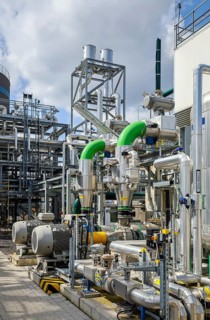 Oberhausen, North Rhine-Westphalia, Germany, Green hydrogen at Air Liquide, hydrogen production at