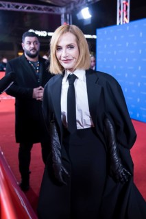 Isabelle Huppert on the Red Carpet in front of the premiere of the film The Blood Countess at the