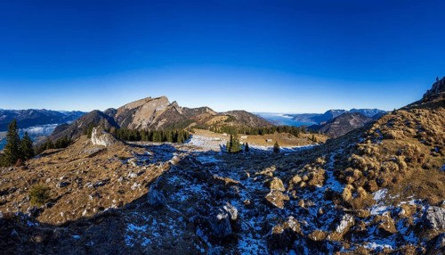 Sankt Wolfgang, Vormaueralm with Schafberg, Osterhorn Group, Salzkammergut, Upper Austria, Austria