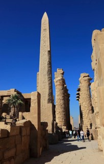 Luxor, Karnak Temple, Obelisk of Thutmosis I, located in the Amun Temple in Karnak, Africa, Upper