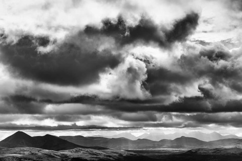 Cloud atmosphere in the mountains, Alvdal Vestfjell, Hedmark, Innlandet, Norway, August 2025