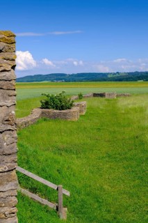 Roman Fort Ellingen, Fort Sablonetum, Limes, Ellingen, Franconian Lake District, Middle Franconia,