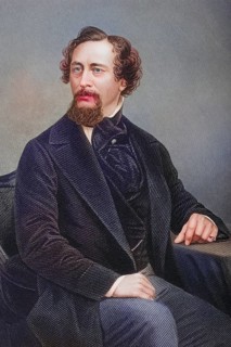 Charles John Huffam Dickens, 1812-1870, English novelist. Painted by DJ Pound after a photograph by