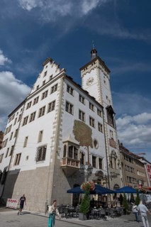 Town Hall with Grafeneckart the oldest part of the Würzburg Town Hall, Würzburg, Lower Franconia,