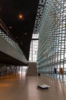Harpa Concert Hall and Congress Centre, interior view, artistic modern architecture, Reykjavik,