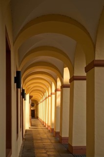 Lower Castle, arcade in the main building, Siegen, North Rhine-Westphalia, Germany