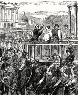 Execution of Louis XVI on Monday, 21 January 1793, Place de la Révolution, Paris, France